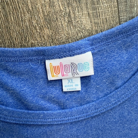 LuLaRoe Carly Vibrant Blue Dress - Picture 2 of 3